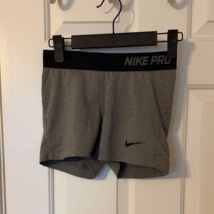 Nike Pro Heather Gray Training Shorts